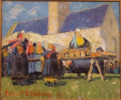 Market in Brittany by Robert Delaunay