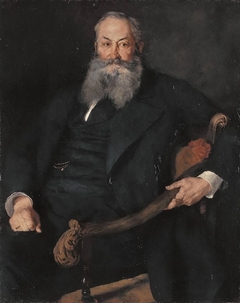 Max Freiherr von Perfall by Wilhelm Leibl