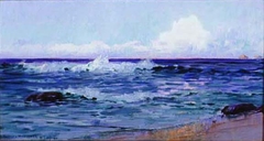 Mokulua Islands from Kailua Beach by D. Howard Hitchcock