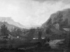 Mountain Landscape by Johann Christian Vollerdt