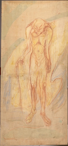 Naked Old Man by Edvard Munch