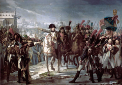 Napoleon harangues the 2nd Corps of the Grand Army on Lech Bridge in Augsburg on October 12, 1805 by Pierre-Claude Gautherot