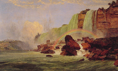 Niagara Falls with View of Clifton House by Jasper Francis Cropsey