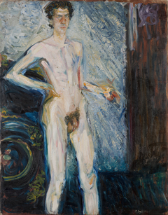 Nude Self-Portrait with Palette by Richard Gerstl