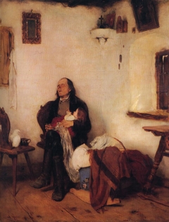 Old man sleeping by Nikolaos Gyzis