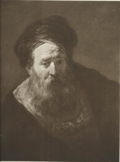 Old man with beard and turban by Rembrandt