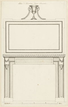 Ontwerp voor een schoorsteenmantel by Unknown Artist