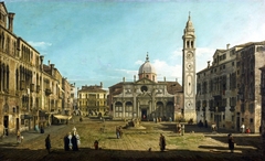 Painting of the Church of Santa Maria Formosa, Venice by Bernardo Bellotto