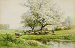 Pastoral Landscape by Carl Weber