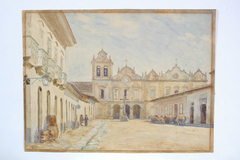 Páteo da Igreja de São Francisco, 1862 by José Wasth Rodrigues