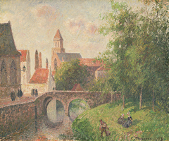 Pont de la Clef in Bruges, Belgium by Camille Pissarro