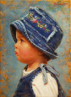 "Portrait of a little girl" by Οδυσσέας Οικονόμου