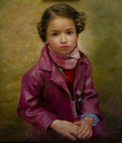 "Portrait of a little girl" by Οδυσσέας Οικονόμου