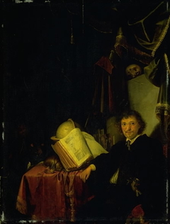 Portrait of a Man in an Interior by Karel Slabbaert