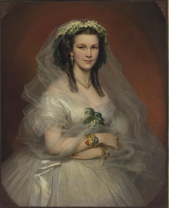 Portrait of an Unknown Young Lady as a Bride by Anonymous Artist