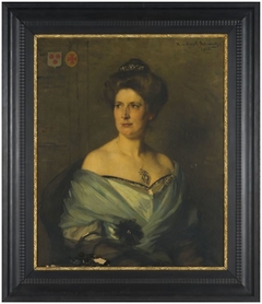 Portrait of Anna Maria Zillesen (1869-1966), dochter van Pieter en Anna Maria van de Stadt, huwde te Zeist in 1896 met Jonkheer Mr. Tjaard Anne Marius Albert van Humalda van Eysinga by Thérèse Schwartze