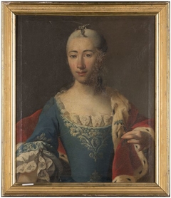 Portrait of Caroline Christine Antoinette Amelie van Hessen -Philippsthal (1731-1808) by Gottlieb Friedrich Bach