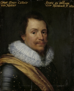 Portrait of Ernst Casimir (1573-1632), Count of Nassau-Dietz by Michiel Jansz van Mierevelt