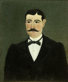 Portrait of Frumence Biche in Civilian Clothes by Henri Rousseau