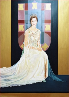 Portrait of H.R.H Isabel de Heredia Duchess of Bragança by Oscar Casares