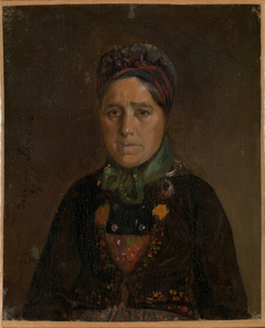 Portrait of Ingeborg Skjønne from Numedal by Adolph Tidemand