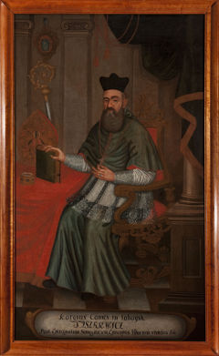 Portrait of Jerzy Tyszkiewicz (1596–1656), Leliwa coat of arms, bishop of Vilnius by Unknown Artist