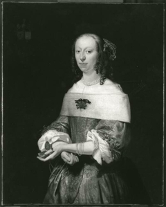 Portrait of Lucia Helena van Aebinga (1635-1670) by Nicolaas Wieringa