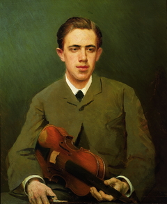 Portrait of Nikolai Ivanovich Kramsky by Ivan Kramskoi