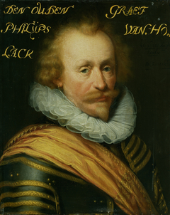 Portrait of Philips (1550-1606), Count of Hohenlohe zu Langenburg by Jan van Ravesteyn