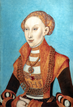 Portrait  of Sibylle of Cleves by Lucas Cranach the Elder