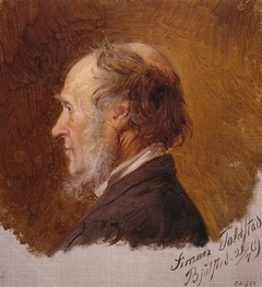 Portrait of Simon Toldstad. Study by Adolph Tidemand