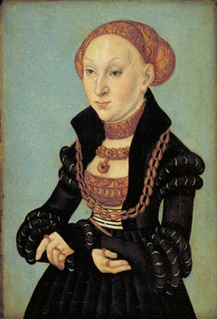 Portrait of the Electress Sibyl of Saxony (1510-1569) by Lucas Cranach the Elder