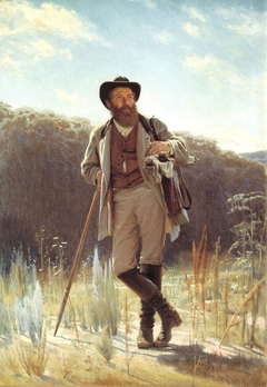 Portrait of the painter Ivan Shishkin by Ivan Kramskoi