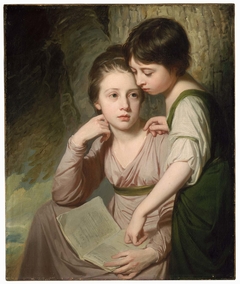 Portrait of Two Girls (Misses Cumberland) by George Romney