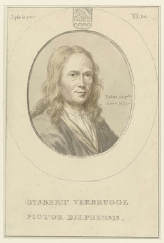 Portret van Gijsbrecht Verbrugge by Tako Hajo Jelgersma