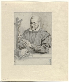 Portret van Nicolaas Wigger, priester te Haarlem by Pieter Claesz. Soutman