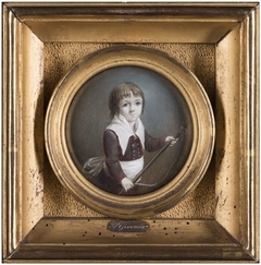 Portret van Wouter Beekkerk, vier jaar oud by Petrus Groenia