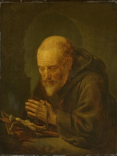 Praying Hermit by Gerard Dou