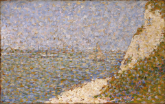 Preparatory Sketch for the Painting La Grève du Bas-Butin, Honfleur by Georges Seurat