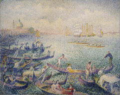 Regatta in Venice by Henri-Edmond Cross