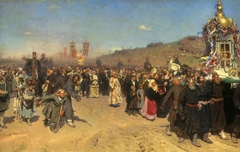 Religious Procession in Kursk Province by Ilya Repin