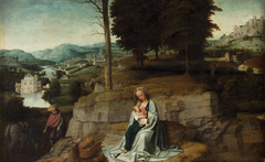 Rest on the Flight into Egypt by Adriaen Isenbrandt