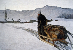 Rückkehr vom Wald by Giovanni Segantini