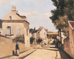 Rue L´Hermitage by Camille Pissarro