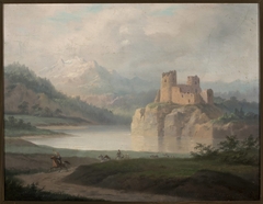 Ruins of the castle in Czorsztyn by January Suchodolski