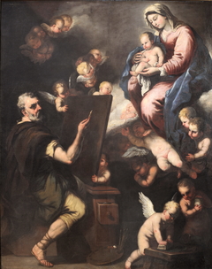 Saint Luke Painting the Virgin by Luca Giordano