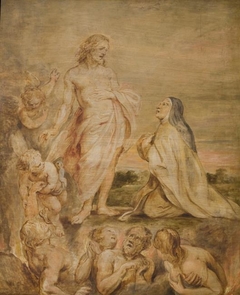 Saint Theresa interceding for Bernardino de Mendoza by Peter Paul Rubens