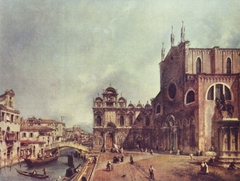 Santi Giovanni e Paolo and the Scuola di San Marco by Canaletto