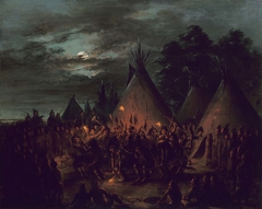 Scalp Dance, Sioux by George Catlin