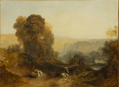 Scène dans le Derbyshire by J M W Turner